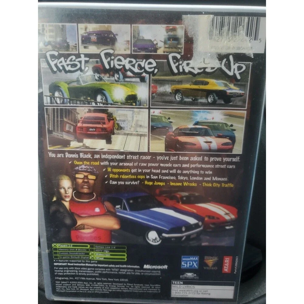 Test Drive (Microsoft Xbox, 2002) CIB